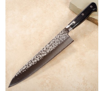 Takamura Tsuchime (Hammered) VG10 японский поварской нож Шеф (Gyuto) 210 мм