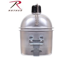 Алюмінієва фляга з казанком Rothco G.I. Style-foto3