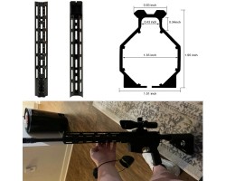 Цівка тактична для AR15 15 дюймів Key-Arma-foto6